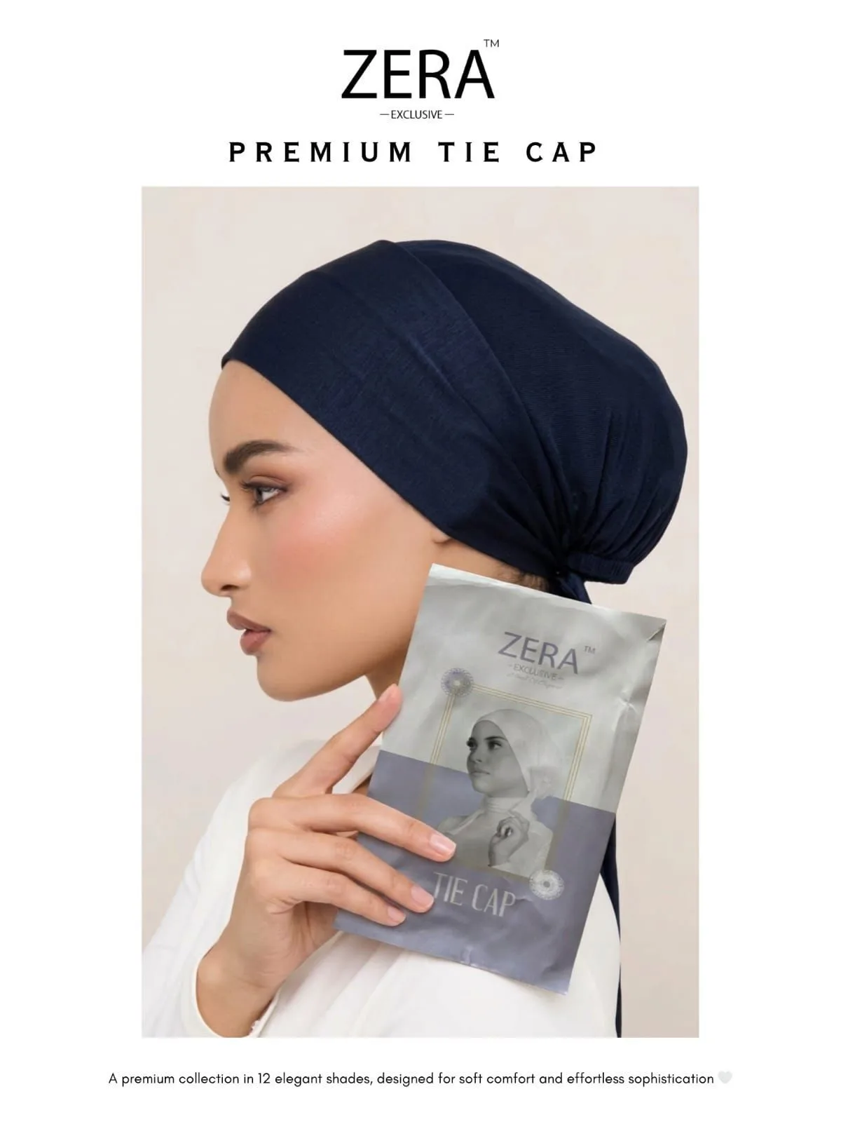 PREMIUM MALAYSIAN BLACK BAMBOO JERSEY TIE CAP