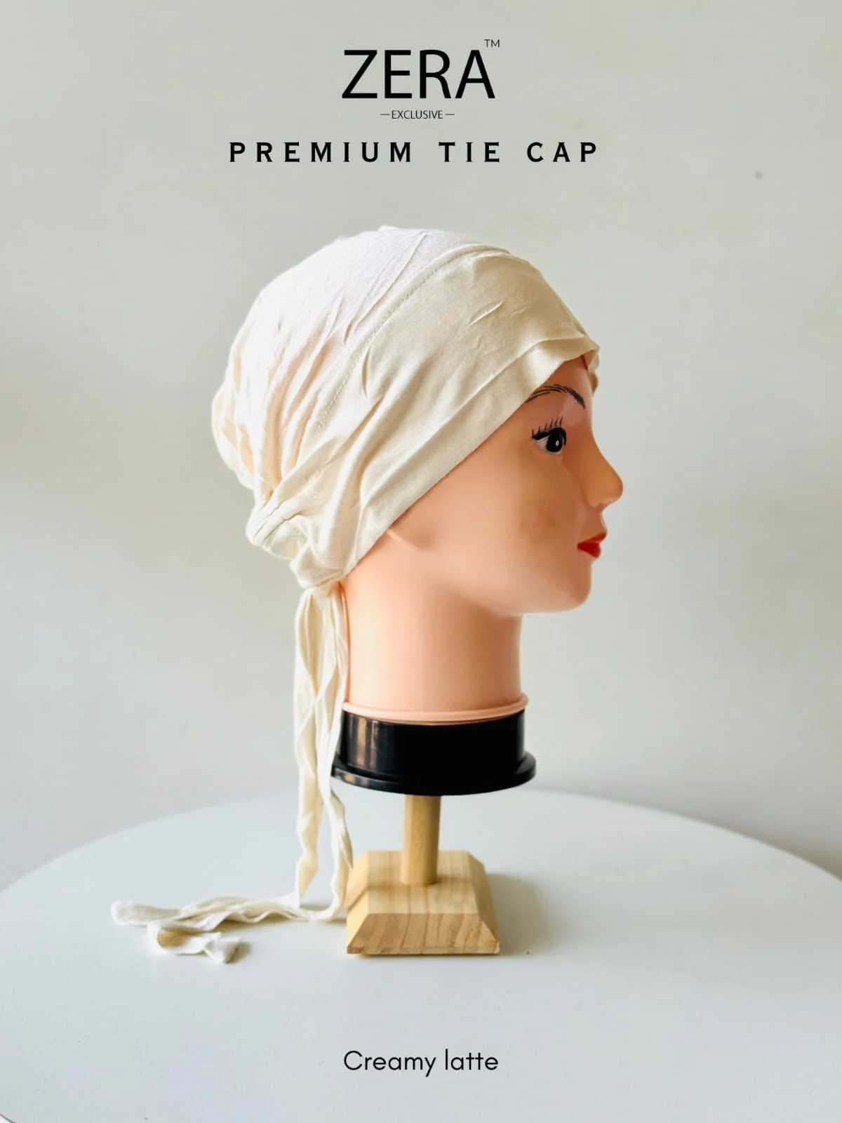 PREMIUM MALAYSIAN BLACK BAMBOO JERSEY TIE CAP thumbnail 3