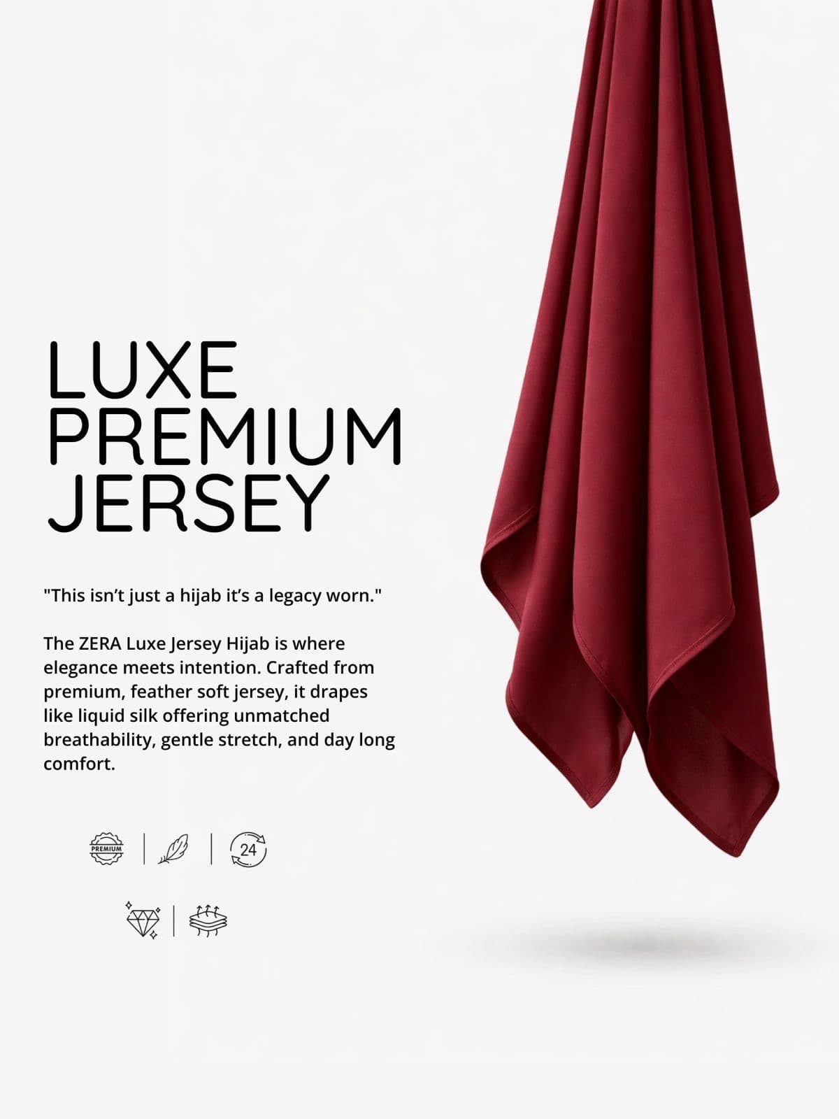 IMPORTED PREMIUM ZERA LUXE JERSEY HIJAB