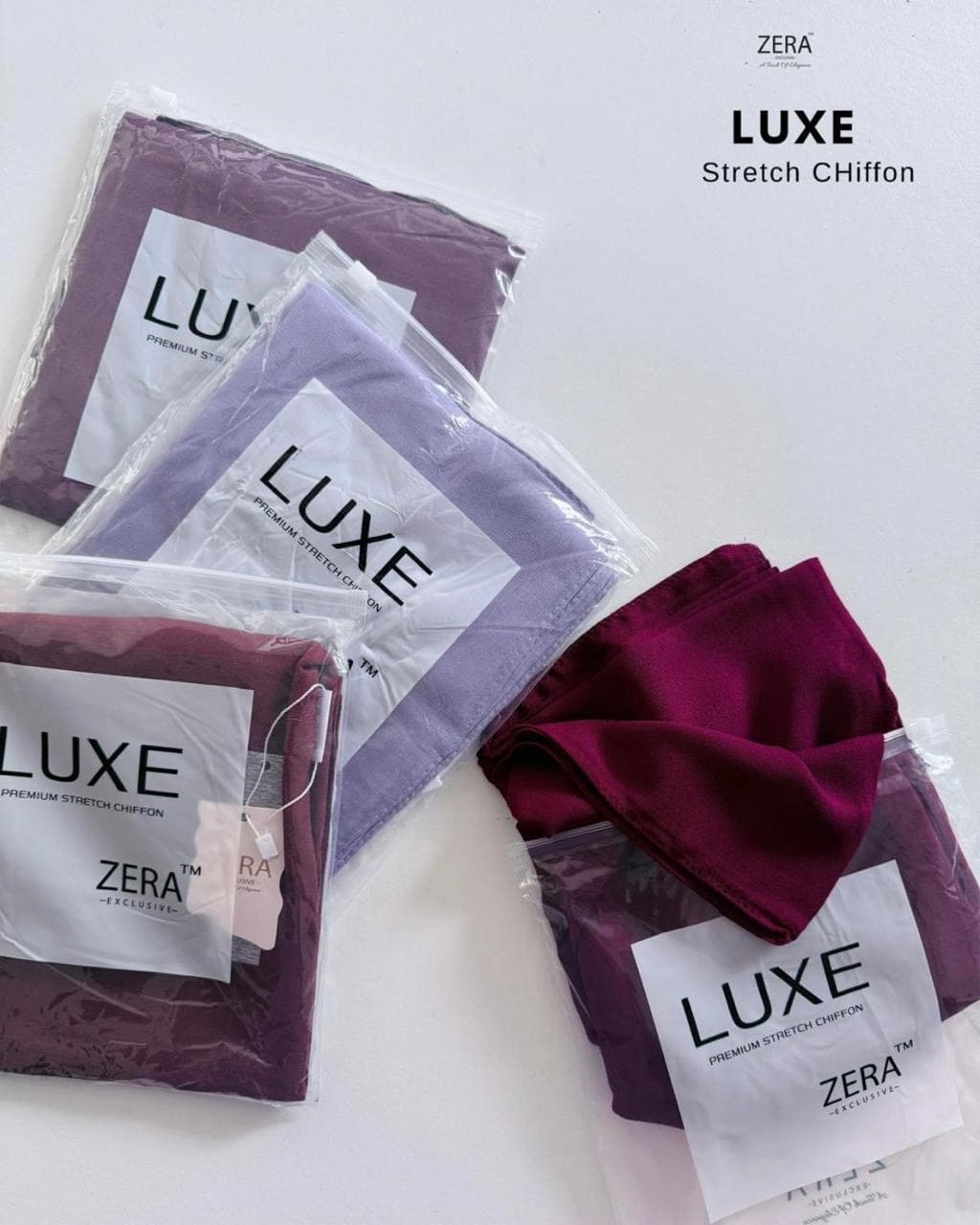 ZERA EXCLUSIVE LUXE STRETCH CHIFFON 