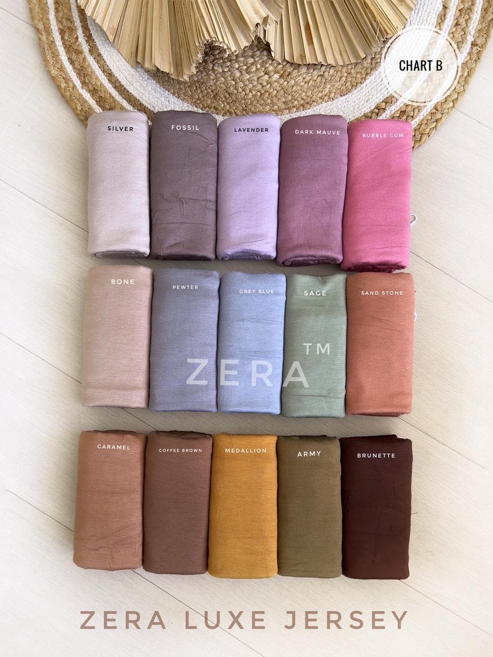 IMPORTED PREMIUM ZERA LUXE JERSEY HIJAB 75 colours  thumbnail 4
