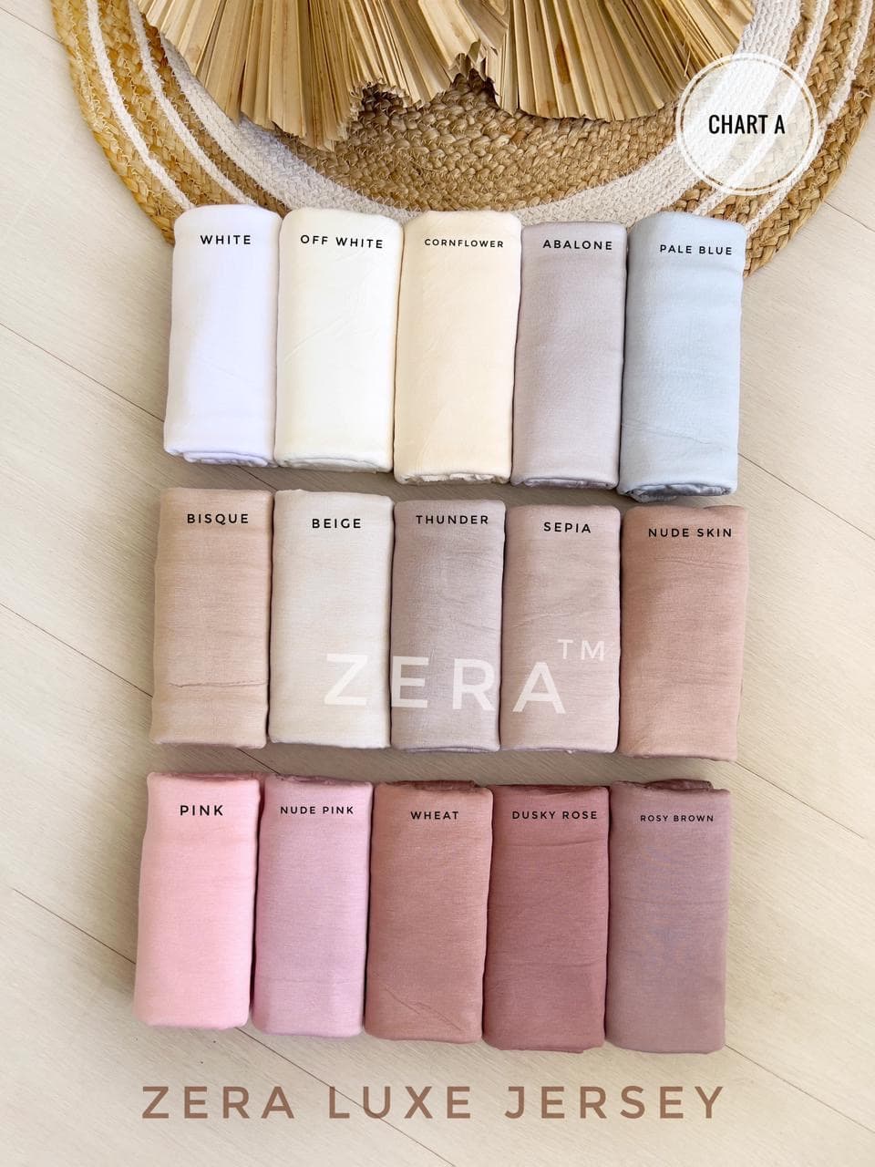 IMPORTED PREMIUM ZERA LUXE JERSEY HIJAB 75 colours  thumbnail 3