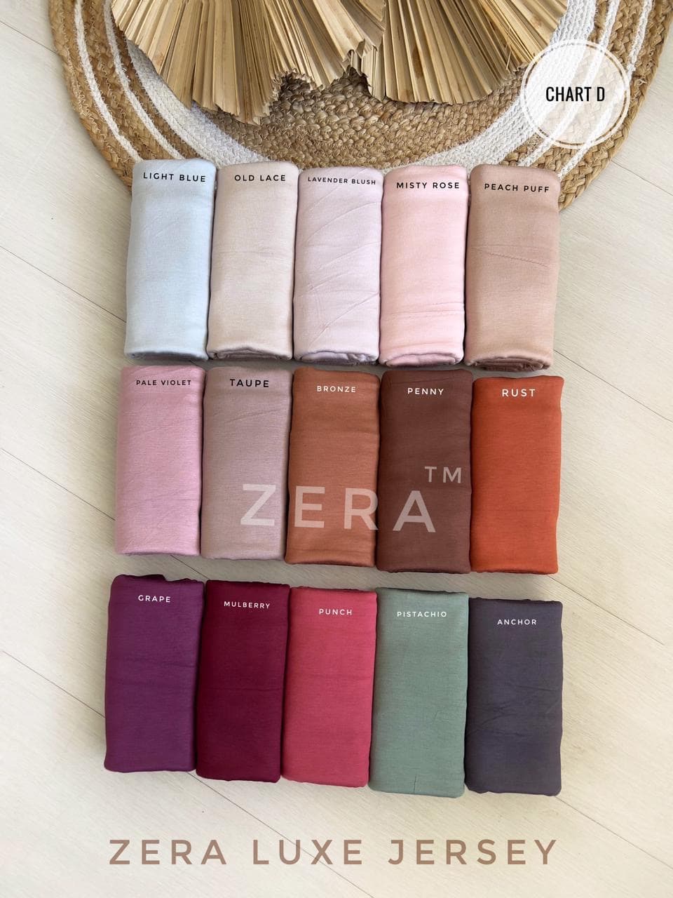 IMPORTED PREMIUM ZERA LUXE JERSEY HIJAB 75 colours  thumbnail 5