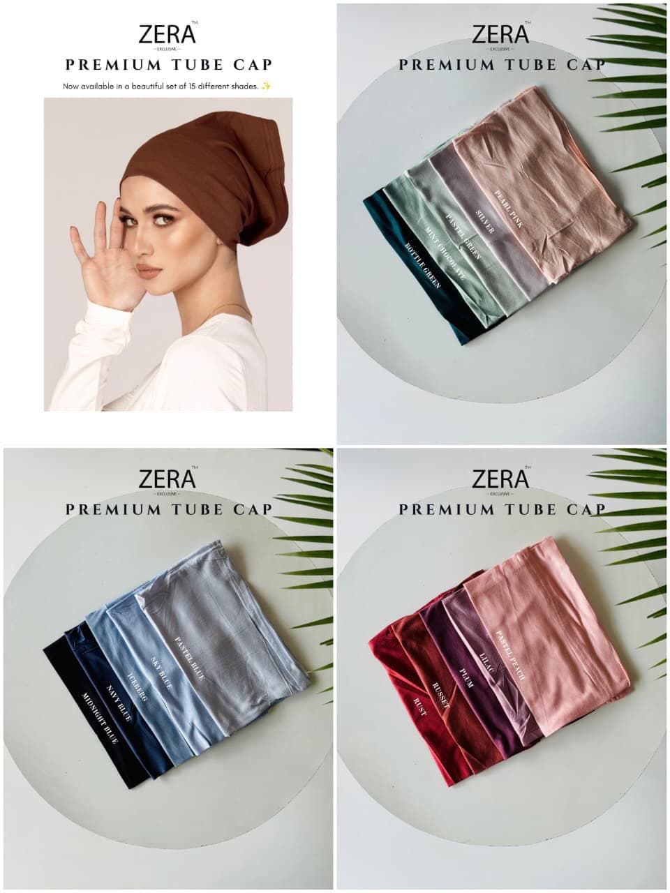 ZERA EXCLUSIVE PREMIUM MALAYSIAN BLACK BAMBOO JERSEY TUBE CAP thumbnail 5