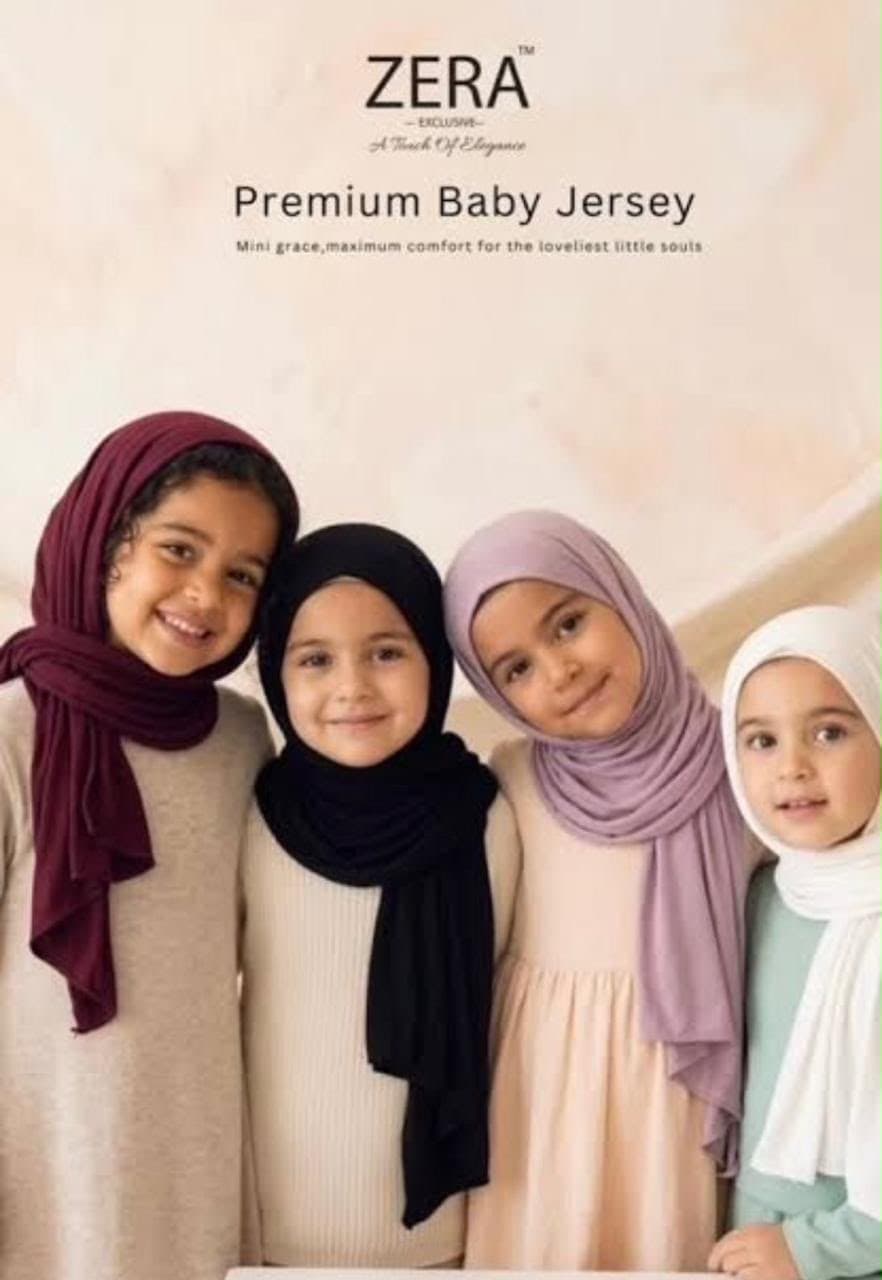 IMPORTED PREMIUM ZERA KIDS JERSEY HIJAB