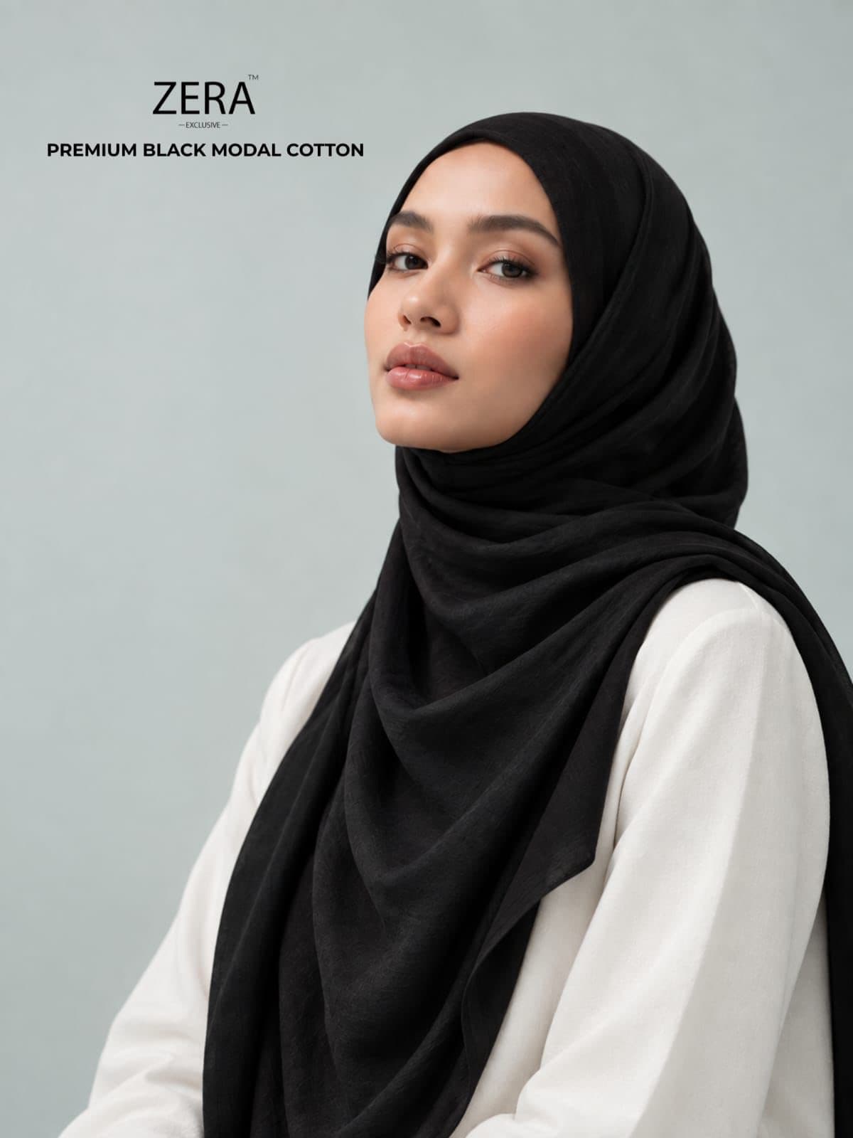 ZERA EXCLUSIVE PREMIUM BLACK MODAL COTTON 