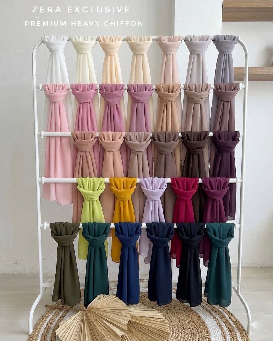 ZERA EXCLUSIVE  PREMIUM HEAVY CHIFFON