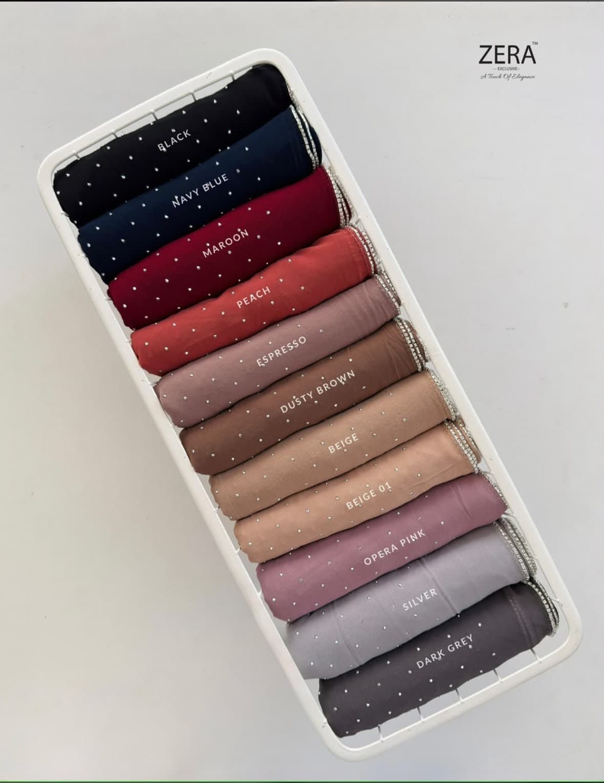 ZERA EXCLUSIVE PREMIUM DEWDROP CHIFFON HIJAB thumbnail 3