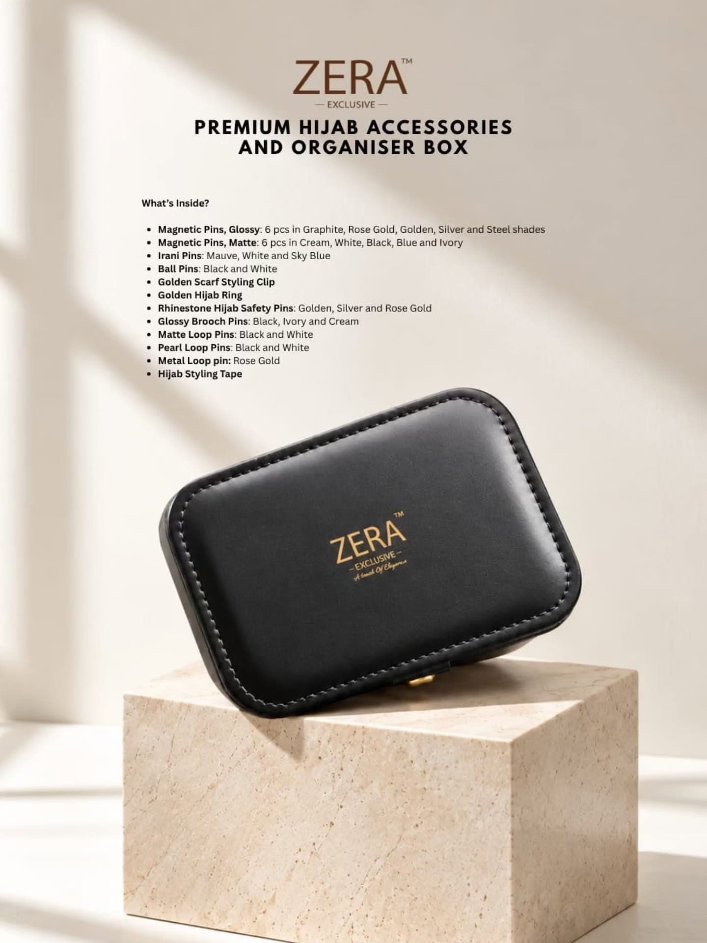The Zera Hijab Pin Organizer Gift Box  thumbnail 3
