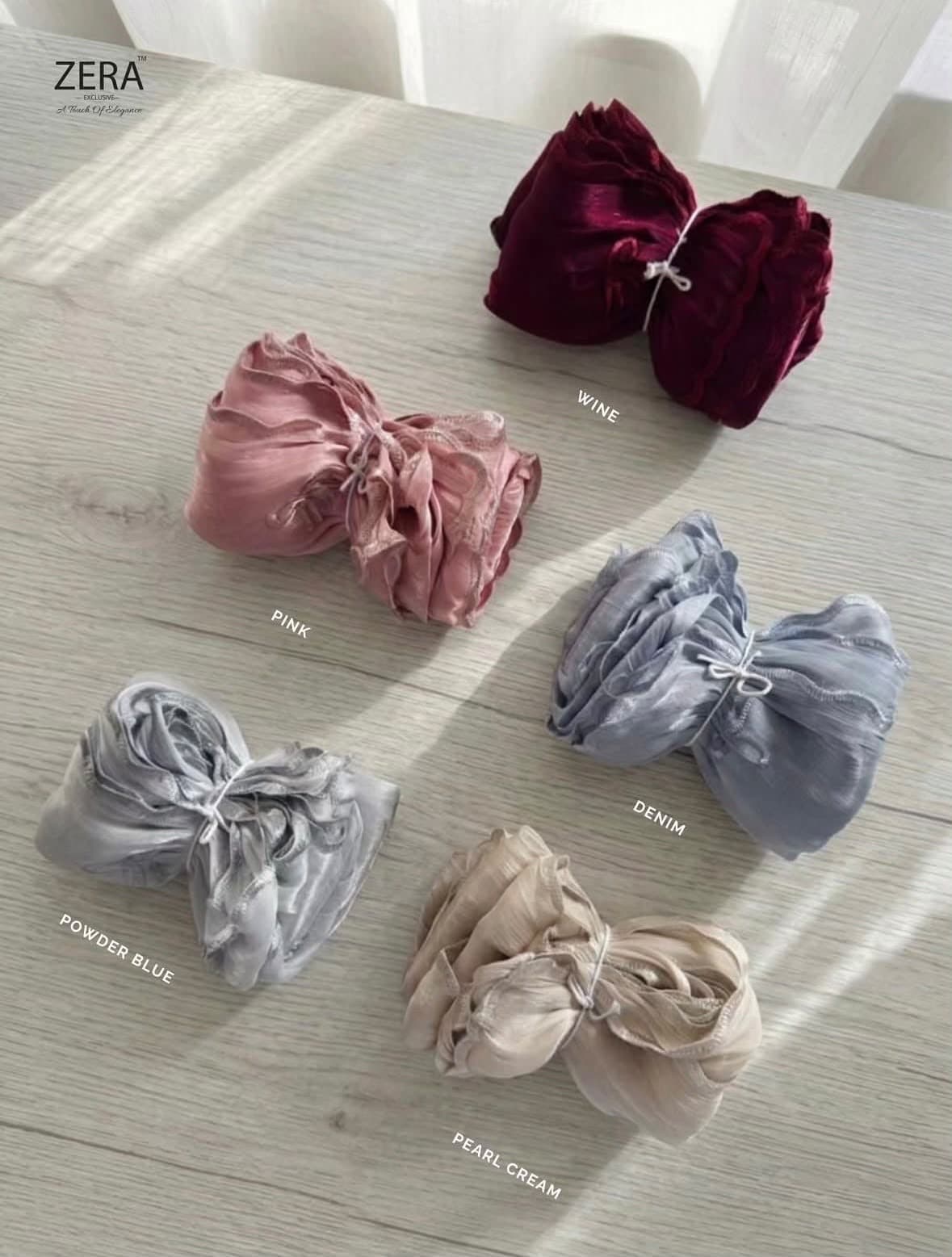 ZERA PREMIUM EMBROIDERY BOW ORGANZA SHIMMER thumbnail 5